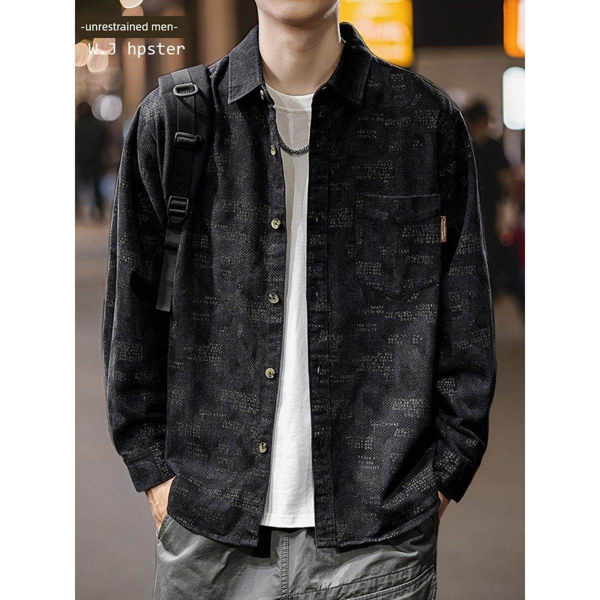 时尚品牌It Neith Bias高档提花衬衫男士春秋休闲夹克外套长袖衬,模玩/动漫/周边/娃圈三坑/桌游,古风/国风中衣,淘宝优惠券,粉丝福利购,淘宝优惠卷