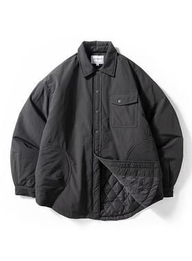 【美式潮流】Ander Jurnal棉衣男款春秋绗缝夹棉外套防风翻领棉服