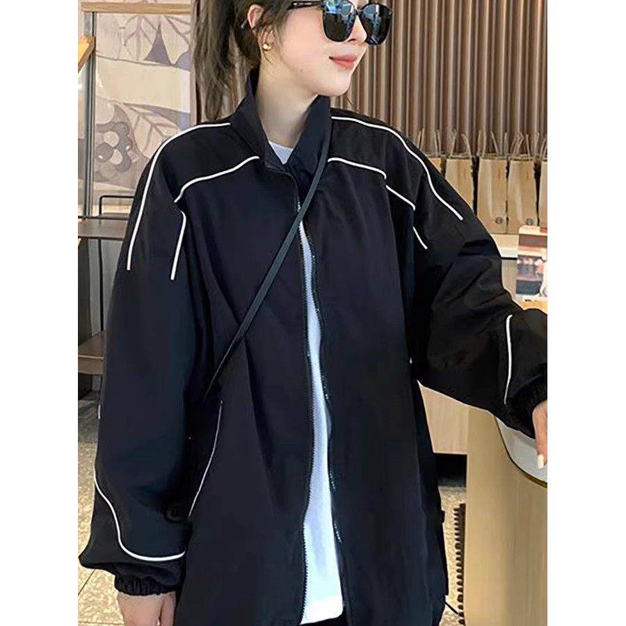 法国Rouje Moaks休闲宽松棒球服外套女装2026春秋冲锋衣夹克上衣