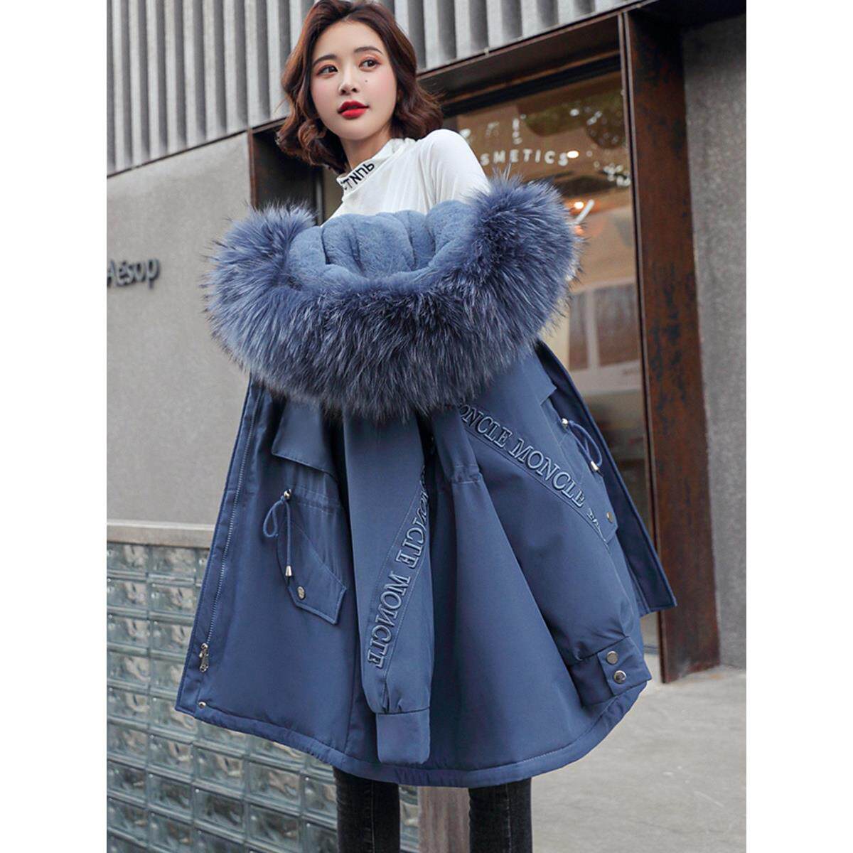 一衣三穿派克服女2025年冬季加绒加厚可拆卸内胆修身棉衣棉服外套