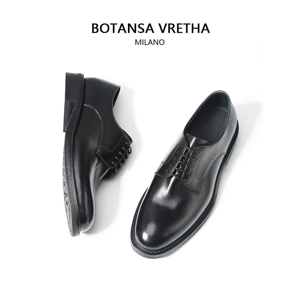 意大利BOTANSA VRETHA&BV百搭舒适皮鞋男士低帮真皮厚底商务皮鞋