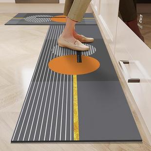 脚垫吸水地毯k% 厨房地垫专用长条防滑防油可擦免洗硅藻泥耐脏新款