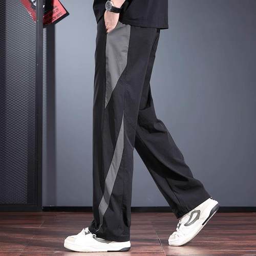 it neith BIAS潮牌夏季薄款户外冰丝速干休闲 裤男士宽松直筒长裤