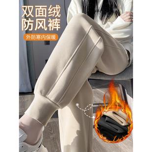 加绒加厚束脚卫裤 法国Rouje 女秋冬保暖防风裤 小个子运动裤 Dsyle