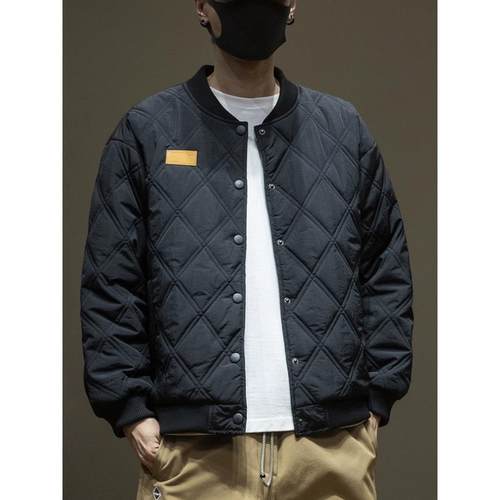 潮牌it neith BIAS轻薄棉衣男秋冬宽松大码休闲空气棉棒球服外套