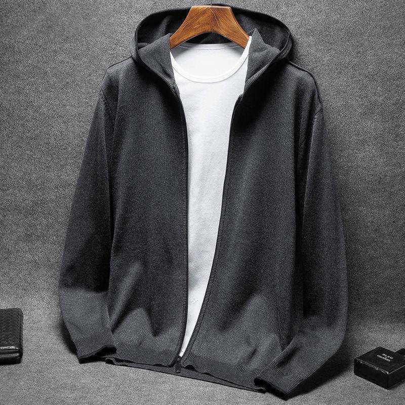 它在时尚品牌针织开衫男士春秋季宽松休闲薄纯色大尺寸拉炼连帽夹,男装,针织衫/毛衣,淘宝优惠券,粉丝福利购,淘宝优惠卷