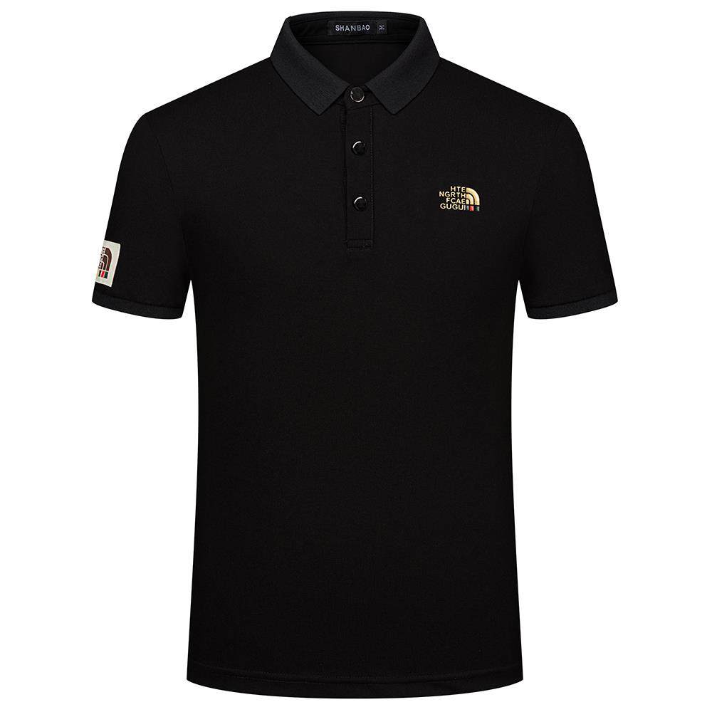 欧洲站！意大利之品~纯棉薄款黑色POLO衫男短袖翻领轻商务休闲保