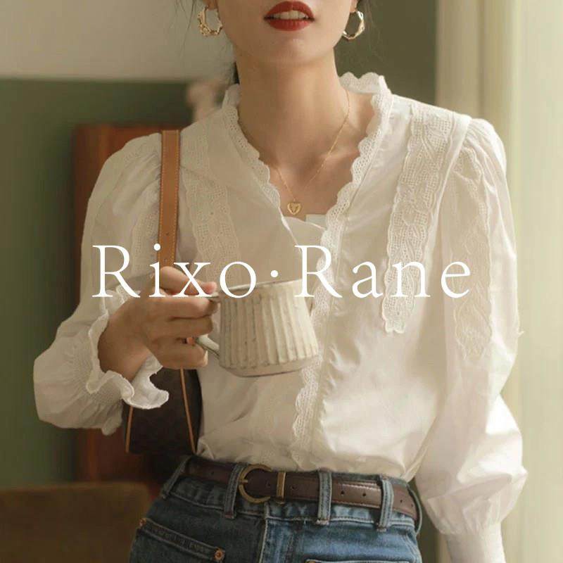 法国Rixo Rane 邂逅浪漫⭐法式白色衬衫女宫廷风内搭别致衬衫上衣,女装/女士精品,大码内搭,淘宝优惠券,粉丝福利购,淘宝优惠卷