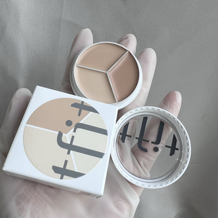 韩国tfit三色遮暇膏小样遮盖脸部黑眼圈雀斑痘干油皮泪沟提亮试用