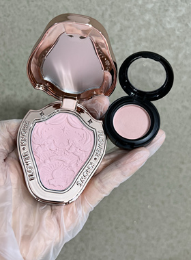 花知晓浮雕腮红试色小样独角兽洛可可月光人鱼膨胀色收缩色试用装