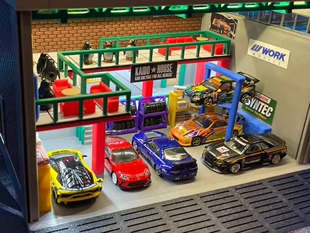 3D代打-微缩物品场景-1: 64比例多美卡火柴盒合金汽车风火热车轮