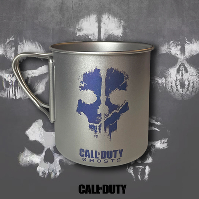 EtchStudio-Call of Duty 使命召唤系列周边幽灵户外纯钛马克杯