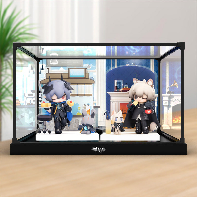 古薇媞适用APEX 来份甜点系列 明日方舟 逻各斯 银灰手办 展示盒图片