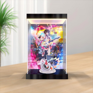 适用镜色协响 乐正绫 初见Ver.高透手办亚克力灯箱款展示盒