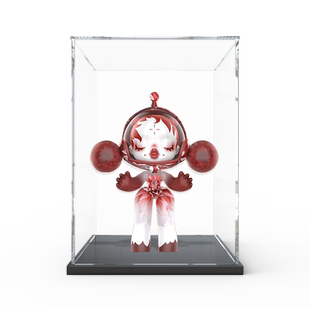 POPMART泡泡玛特 Skullpanda 蜷川实花400% 大娃亚克力高清展示盒