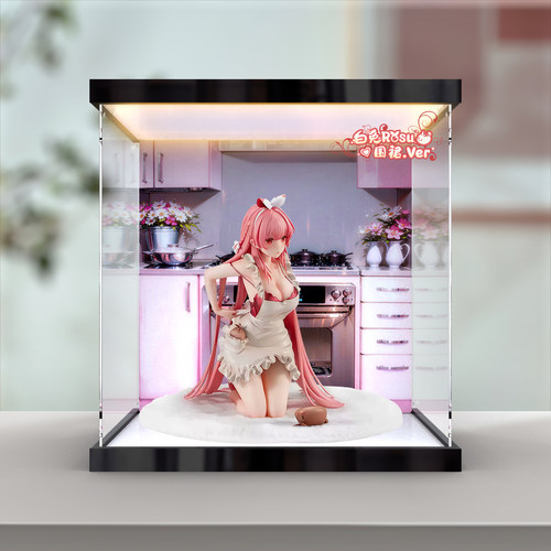 古薇媞适用 大漫匠AniMester 白兔rosu 围裙模型灯箱亚克力展示盒