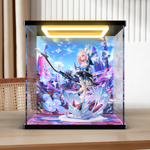 适用APEX-TOYS 绷坏：星穷铁道三月七手办模型亚克力回形灯展示盒