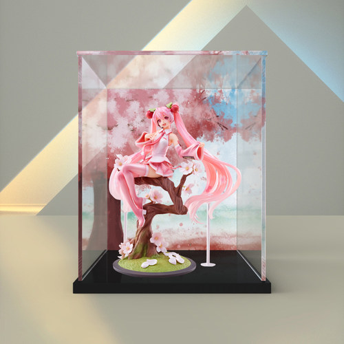樱花未来手办防尘罩亚克力展示盒