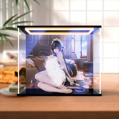 古薇媞适用Alphamax碧蓝航线 不挠 没干劲的女仆小姐回灯展示盒