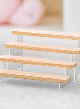 多层阶梯展示架简约耐用摆件摆放盲盒娃娃亚克力立牌桌面收纳架子