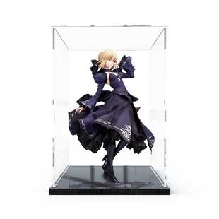 亚克力收纳展示盒ALTER fate/stay night 黑saber 礼服专用防尘罩