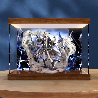 灯箱款亚克力展示盒适用明日方舟 拉普兰德 典雅噩兆手办潮玩模型