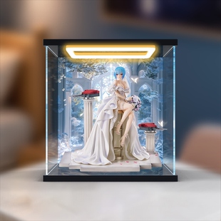 适用CALBONE 战舰少女R 欧根亲王 我心永恒 模型带灯亚克力展示盒