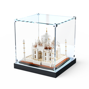 亚克力展示盒适用乐高 21056泰姬陵建筑系列防尘盒透明罩收纳盒