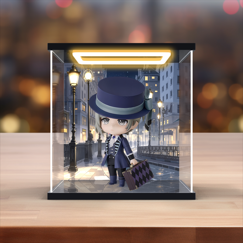 亚克力灯光展示盒适用GSC 粘土人#2508 重返未来1999 维尔汀 手办