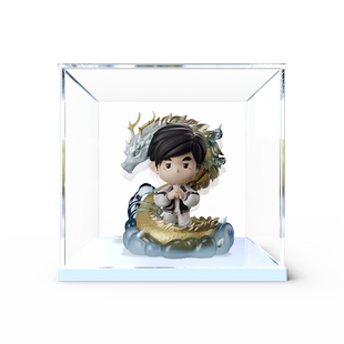 亚克力展示盒 周杰伦上海演唱会飞龙在天 咪咕*周同学Q版手办摆件