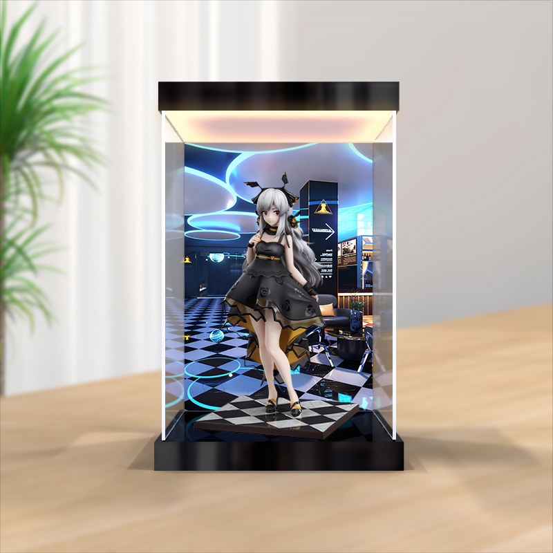 防尘罩灯箱展示盒适用RIBOSE核糖文化 明日方舟温蒂庆典时光 手办