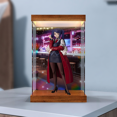 灯箱款亚克力展示盒适用七古力 手办主题PUP吉尔斯汀雷手办收纳盒