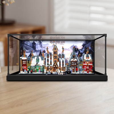 适用于乐高76457哈里波特霍格莫德村高透明防尘亚克力收纳展示盒