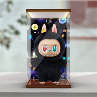 古薇媞适用泡泡玛特The monsters 10周年 zimomo大娃灯箱款展示盒