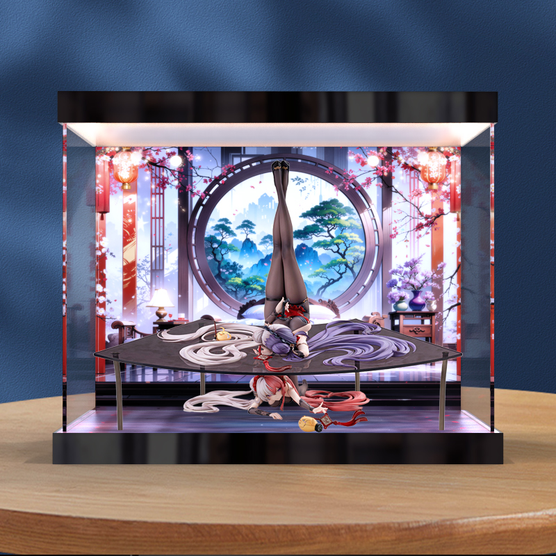 适用AniGame碧蓝航线松戏梅应瑞其上&肇和其下手办亚克力展示盒