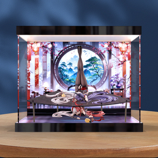 适用AniGame碧蓝航线松戏梅应瑞其上&肇和其下手办亚克力展示盒