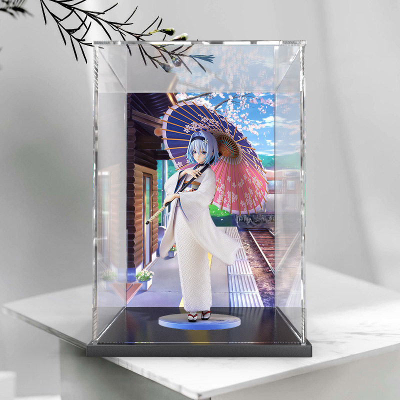 适用gsc 龙王的工作 空银子 和服 手办模型亚克力防尘罩展示盒