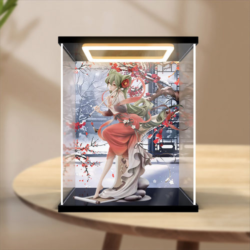 亚克力回型灯展示盒适用GSC 初音未来 梅花三弄1/7比例 手办模型