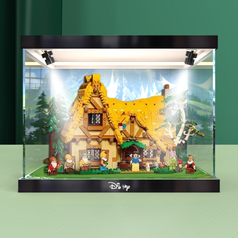高清亚克力展示盒适用于43242白雪公主和七个小矮人童话森林小屋