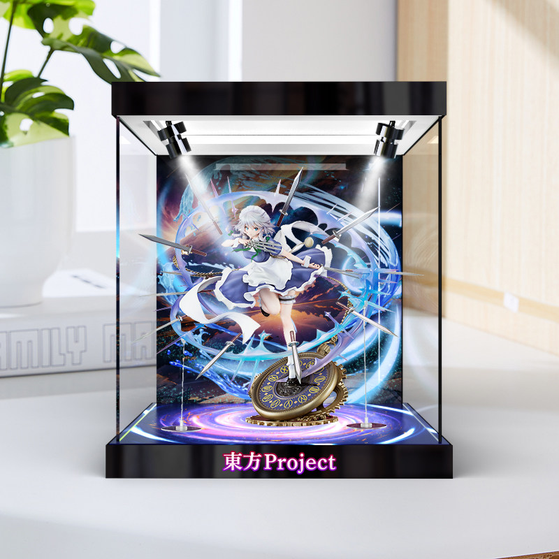 亚克力展示盒适用 Emontoys 东方Project 十六夜咲夜 手办收纳盒