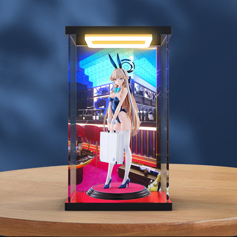 回型灯展示盒适用良笑社 Max Factory 蔚蓝档案 飞鸟马时兔女郎