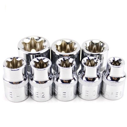 中飞3/8花型套筒E型星形套筒汽修汽保工具手动五金工具