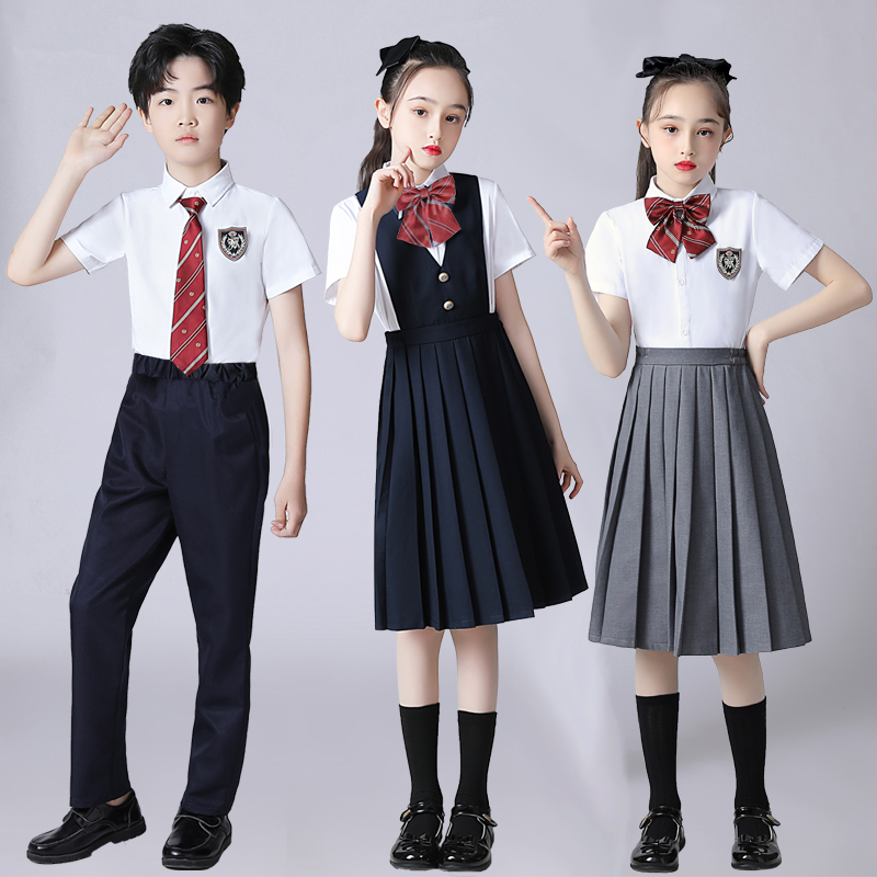 儿童合唱演出服男女童诗歌朗诵