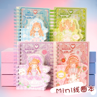 单词便签本小学生多功能随身记事本迷你彩色口袋本横线小线圈本