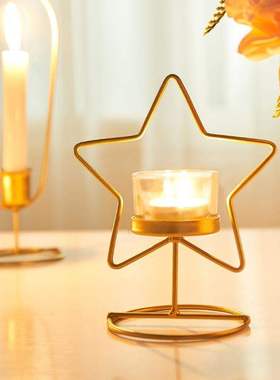 gold candlestick lamp candlelight dinner candle holder cup