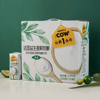 认养一头牛原味200克*12盒装酸奶 认养一头牛原味200克*12盒装酸奶