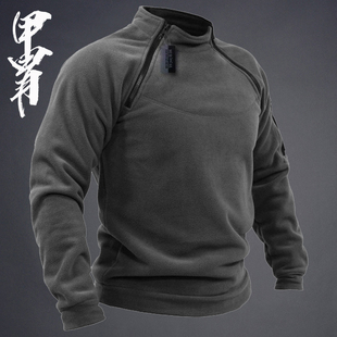 双层380克战术加厚摇粒绒外套男士户外抓绒衣男秋冬保暖卫衣