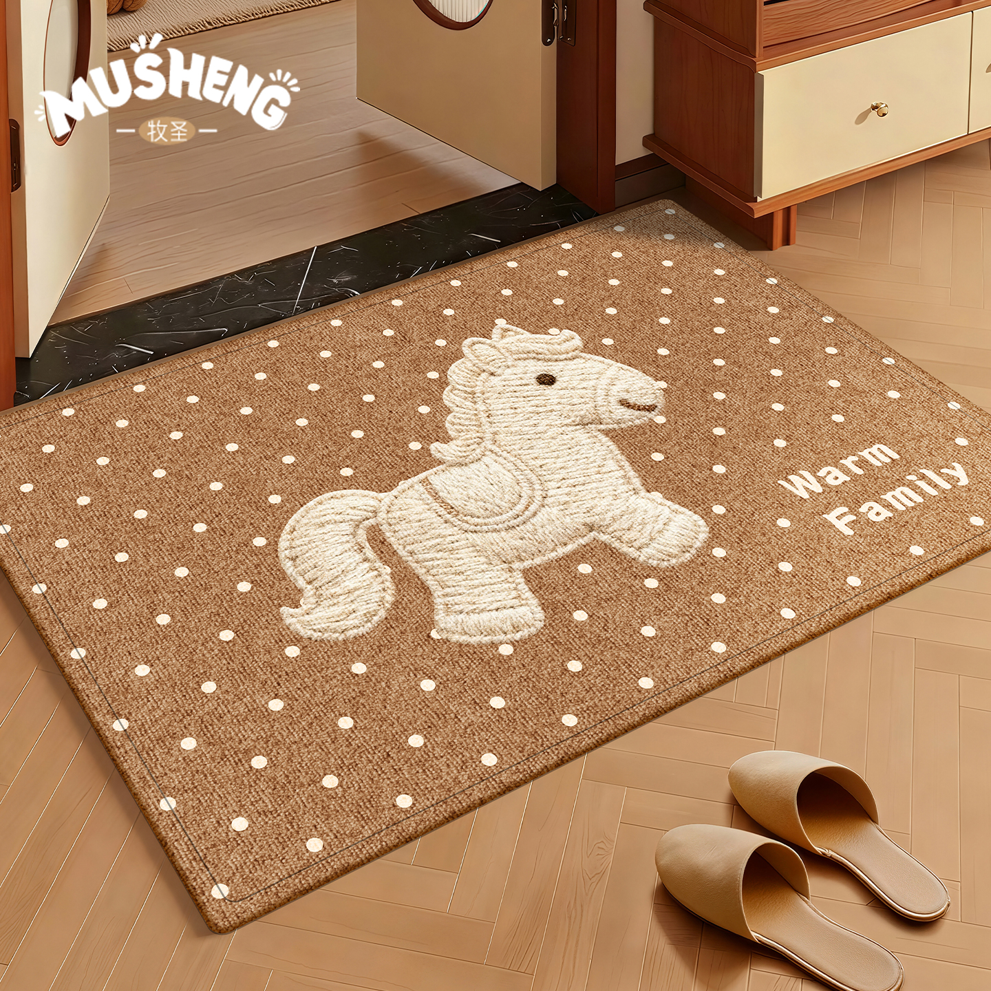 比利时绒新款家用高级入户门地垫
