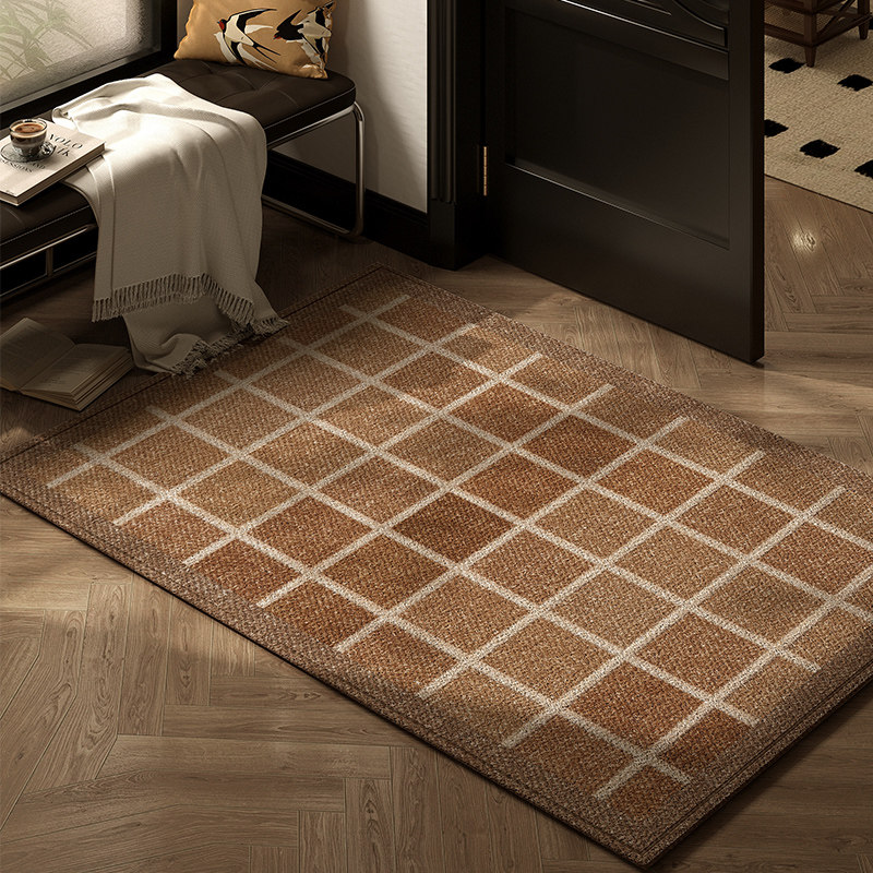 法式复古入户门地垫2025新款中古风客厅地毯门垫进门别墅耐脏脚垫,居家布艺,入户地垫,淘宝优惠券,粉丝福利购,淘宝优惠卷