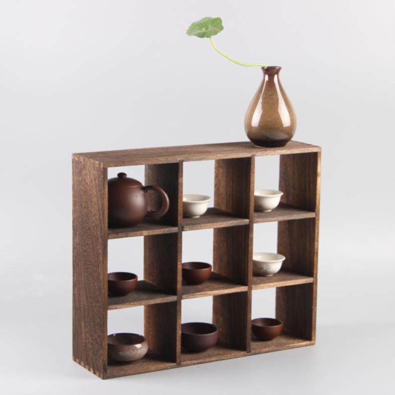 ~Plaid cabinet Kungfu Online tea set Storage cabinet Tea rack Tea ceremony Shelf desk Collection Cup holder teacup metopein the Tableware , Tea set , Tea/With zero  category - from Buy2taobao.com to provide professional Taobao agent buy service